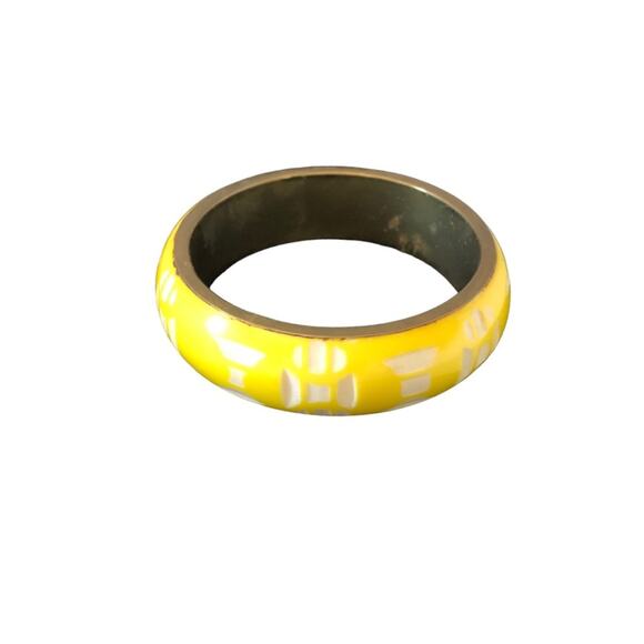 Bohemian Three Yellow White, Brown Black, Brown Bangle Bracelets - Picture 13 of 16